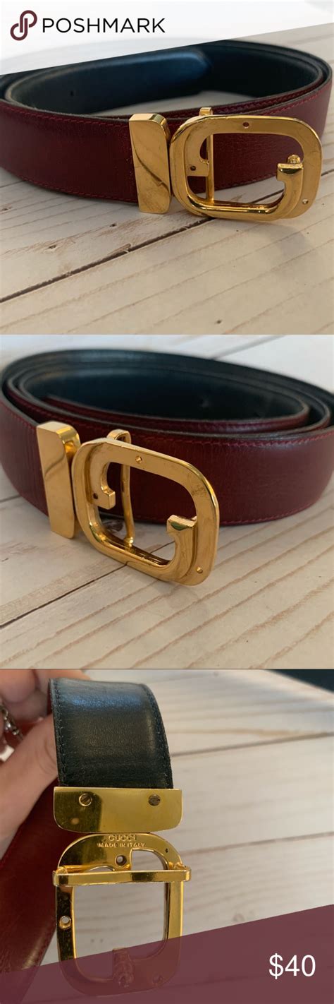 shich one is the classic gucci belt|vintage Gucci reversible belt.